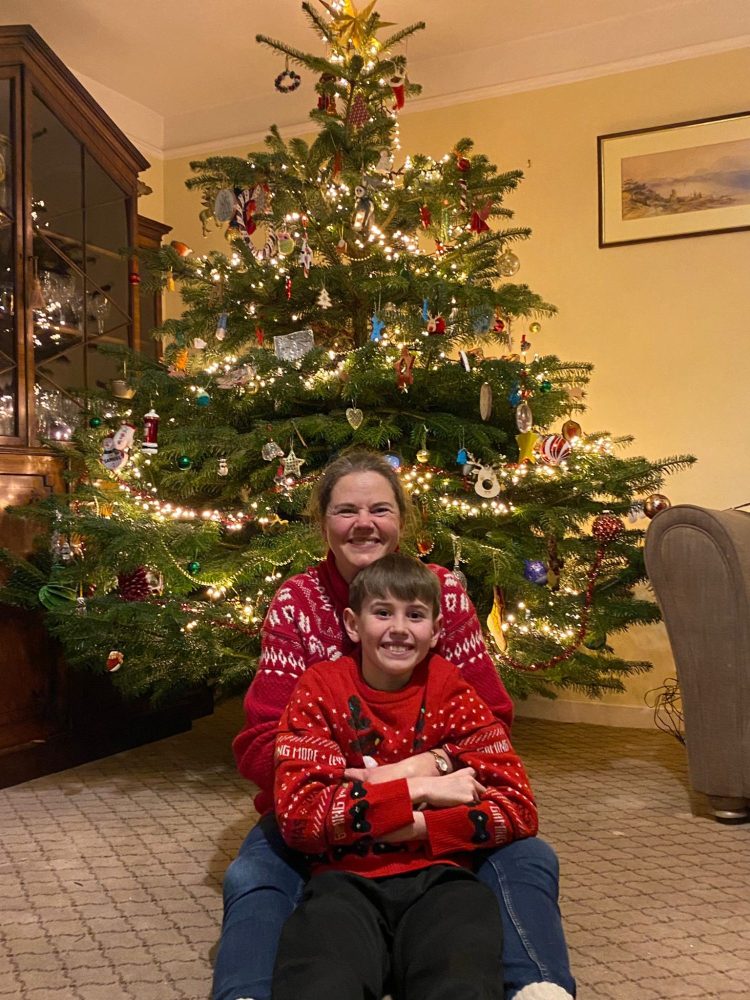 Sam and I enjoying the festive fun