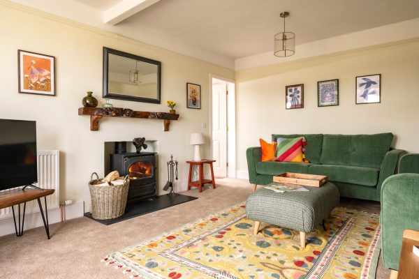 Cosy up with the wood burning stove 