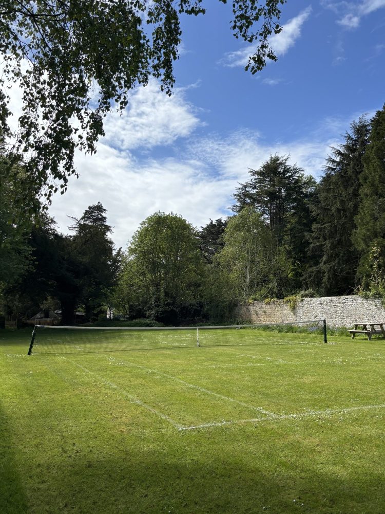 Grass tennis court